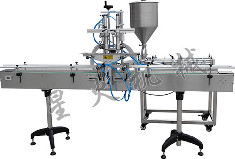 雙頭醬類灌裝全自動(dòng)包裝生產(chǎn)線 